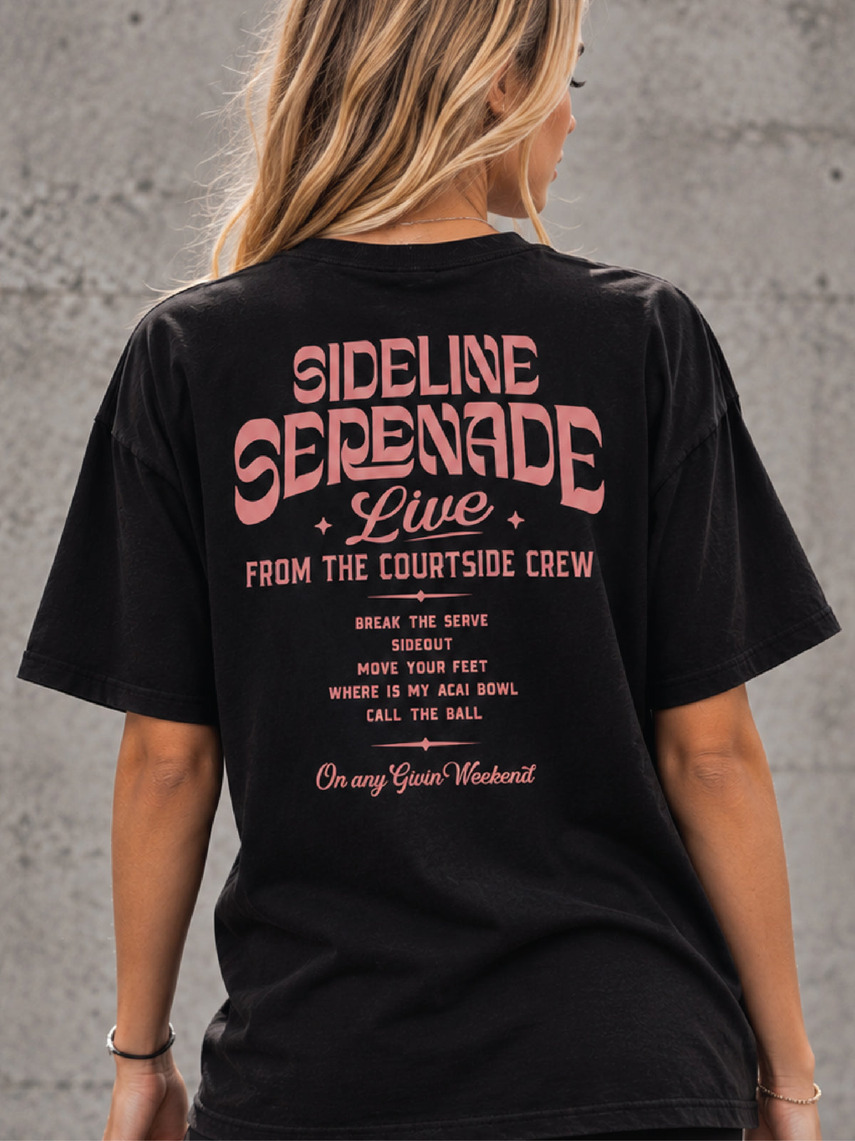 Sideline Serenade Oversized Tee
